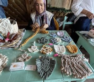 Hand made art  at Amanda Market in Dahab