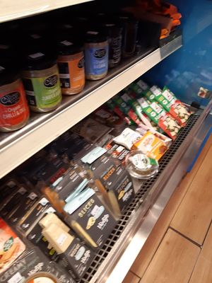 Chilled vegan selection at Restore Health Food Store in Dublin