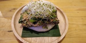 Black sesame tofu bao at O Bao in Phuket