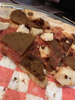 Meat Haters pizza is absolutely Incredible   at Revival Brewing & Lost Valley Pizza and Brewery in Providence