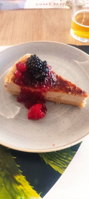 Vegan Cheese cake at MYND Adeje in Tenerife