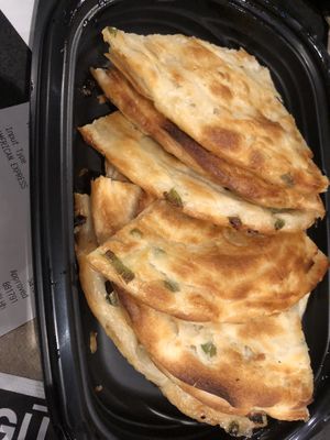 Scallion pancakes   at Mógū Modern Chinese Kitchen in Farmingdale
