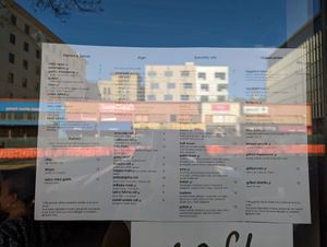 Menu as of March 2022 at Tane Vegan Izakaya in Berkeley