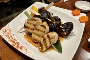 Grilled mushrooms #Veganuary at Tane Vegan Izakaya in Berkeley