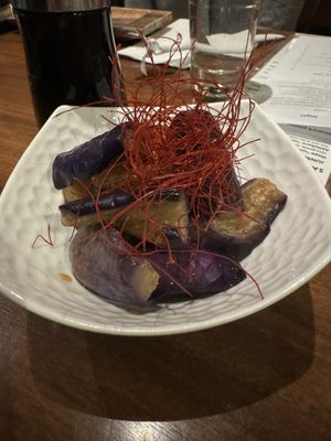 Eggplant tataki #Veganuary at Tane Vegan Izakaya in Berkeley