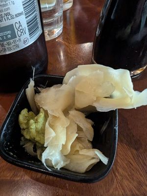 Ginger and wasabi side at Tane Vegan Izakaya in Berkeley