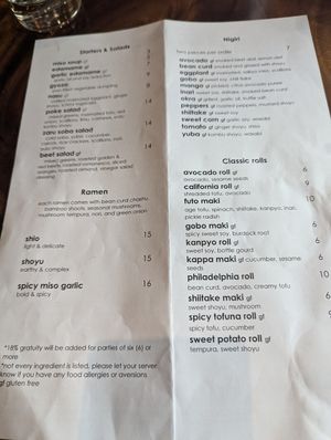  at Tane Vegan Izakaya in Berkeley