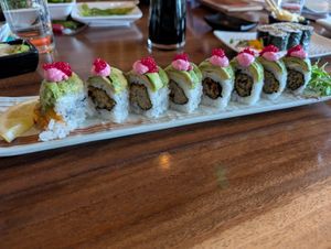 Ewa specialty roll at Tane Vegan Izakaya in Berkeley