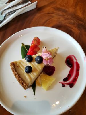 Vegan cheesecake at Tane Vegan Izakaya in Berkeley