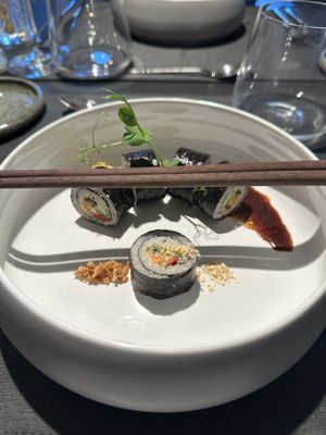 Sushi vooraf  at Vege•ta•ble in Wortegem-petegem