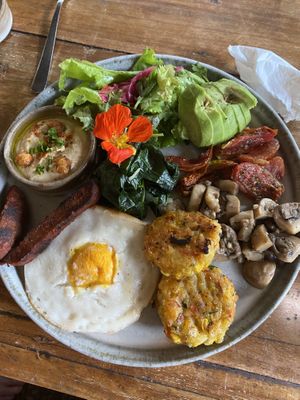 Big breakfast   at Alchemy in Ubud