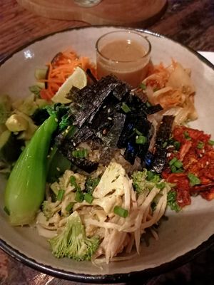 Teriyaki bowl at Alchemy in Ubud