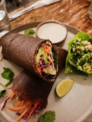Mediterranean wrap at Alchemy in Ubud