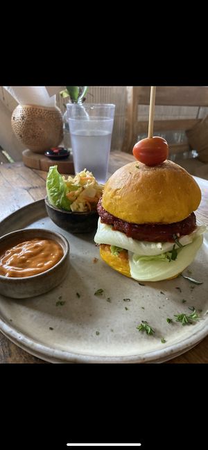 Burger  at Alchemy in Ubud