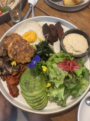 vegan breakfast   at Alchemy in Ubud