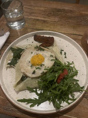 Crepe with vegan egg  at Alchemy in Ubud