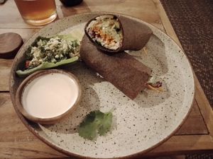 Mediterranean Wrap. at Alchemy in Ubud