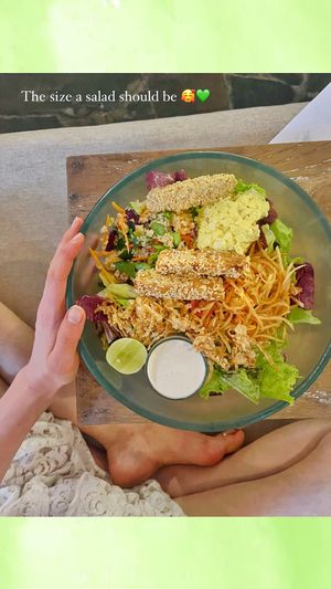 Good sized salads, though wasn’t many toppings I found that I wanted 🤔 Hard to food combine...  at Alchemy in Ubud
