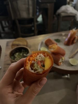 Raw papaya wraps - one of the best dishes I had! 😋  at Alchemy in Ubud