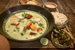 Vegan green curryy #Veganuary at Alchemy in Ubud