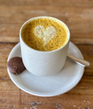 Turmeric Latte  at Alchemy in Ubud