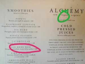 Vegan with honey 🤔 at Alchemy in Ubud