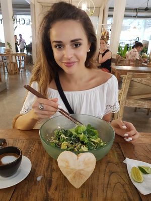 Salad from salad bar :)) at Alchemy in Ubud