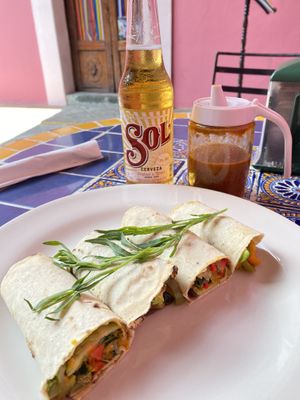 Tacos veganos 😋👌  at Cafe Los Cuiles in Oaxaca