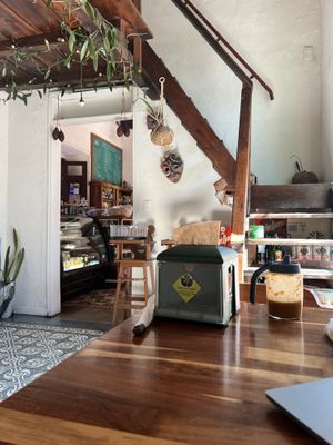   at Cafe Los Cuiles in Oaxaca