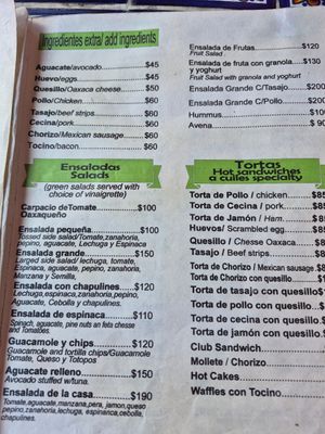  at Cafe Los Cuiles in Oaxaca