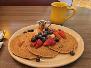 Vegan pancakes at Snooze in La Jolla