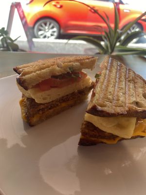 Breakfast Sandwich with sausage  at The Owl's Nest in Olympia