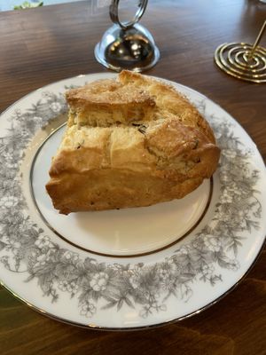 Rosemary lemon scone  at The Owl's Nest in Olympia