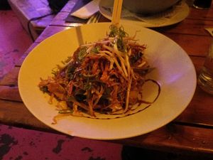 Chow mein at Wunderbar in Rotterdam