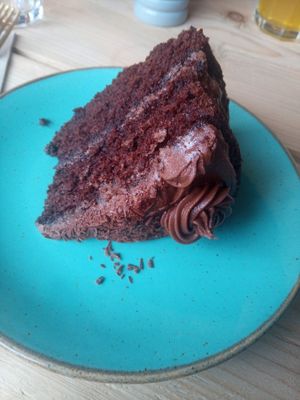Chocolate cake  at Susa Plant Based Kitchen in Ryde