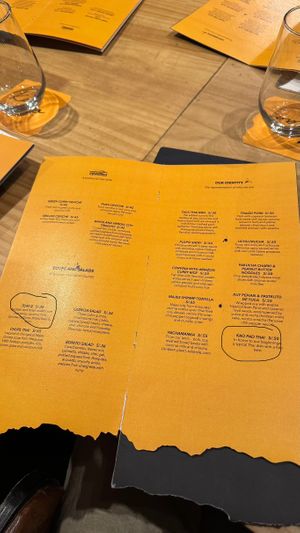 Dishes marked are vegan (possible)  at Kao Thai and Peruvian Cuisine in Arequipa