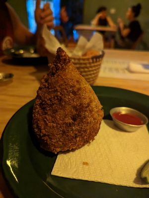 Coxinha at Sovaj Veg Bar in Recife