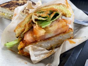 Buffalo Chicken Sandwich  at Midtown Vegan Deli & Market in Tucson