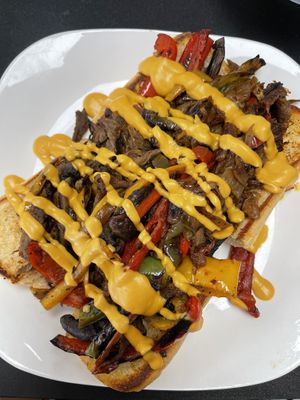 Vegan Philly Cheesesteak   at Midtown Vegan Deli & Market in Tucson
