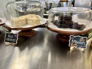 Rice Krispy treats and brownies - amazeballs!  at Midtown Vegan Deli & Market in Tucson