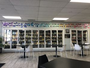 fridge section  at Midtown Vegan Deli & Market in Tucson