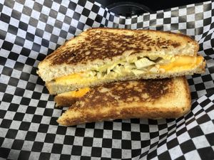 grilled cheese with artichoke hearts  at Midtown Vegan Deli & Market in Tucson