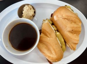 I forget what this was called but it’s the French onion soup sandwich or something like that. 12/10  at Midtown Vegan Deli & Market in Tucson