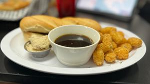 French Dip and Tater Tots at Midtown Vegan Deli & Market in Tucson