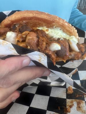 Chili burger🤤  at Midtown Vegan Deli & Market in Tucson