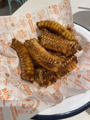 Corn ribs (very tasty)  at Neat Burger - Canary Wharf in East London