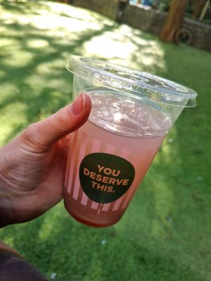 Blackberry Lemonade at Neat Burger - Canary Wharf in East London