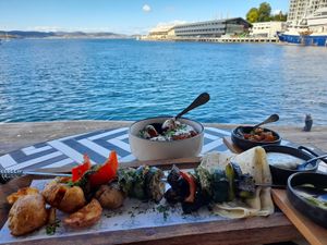 Vegan meal with a view at Waterline in Hobart