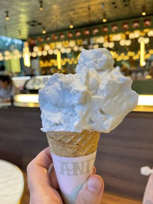 Coconut ice cream   at Anita Gelato in West End