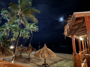 View from table  at Sea Breeze in Noord